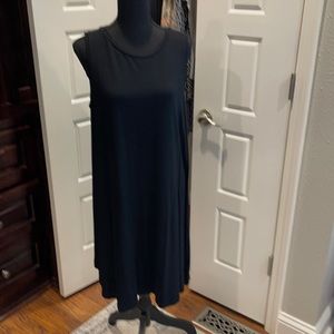 Ladies black knit dress